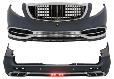 Immagine prodotto di Bodykit paraurti per Mercedes Classe V W447 2014-03.2019 2020 Griglia radiatore di design.