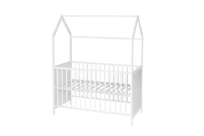 Produktbild von kindsgard Hausbett dromjehus 60 x 120 cm weiß