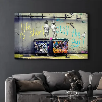 Produktbild von Wallity, OGLS-8078 - 70 x 110, Acrylbild, Mehrfarbig, 100 % gehärtetes Glas, 70 x 110 cm