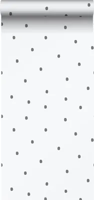 Immagine prodotto di Sanders & Sanders carta da parati puntini nero e bianco 53 cm x 10.05 m
