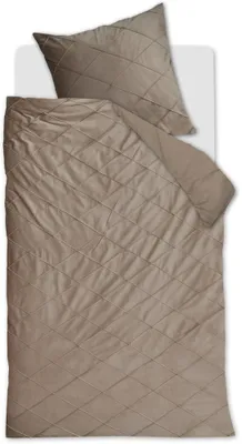 Produktbild von Rivièra Maison Bettwäsche-Garnitur Diamond Farbe Sand Größe 155x220+80x80 cm