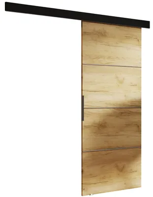Obrázek produktu pro KIER FURNITURE posuvné dveře MALIBU PLUS 100 - Univerzální - Dub řemeslný 106x205x1,6 cm