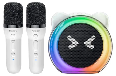 Zdjęcie produktu dla Yesido głośnik karaoke YSW36 2 (300 mAh), 5.3, TF, USB, AUX, 1200 5 - biały