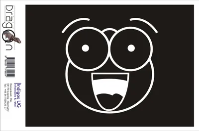 Produktbild von Aufkleber / Autoaufkleber - JDM / Die cut / Auto / OEM - smile emotion 210x210mm silber - Heckscheibe / Heckscheibenaufkleber