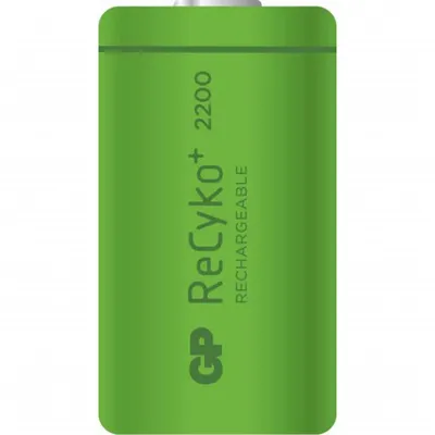 Produktbild von GP Batteries 1032412010, Wiederaufladbarer Akku, D, Nickel-Metallhydrid (NiMH), 1,2 V, 2 Stück(e), 2200 mAh