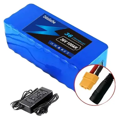 Image de Batterie lithium-ion, capacité de 100 Ah, tension de 36 V, connecteur XT60-DC