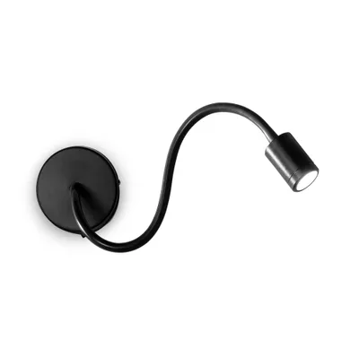 Obrázek produktu pro Moderní nástěnné světlo Focus-1 Metal Black Led 4W 3000K Warm Light