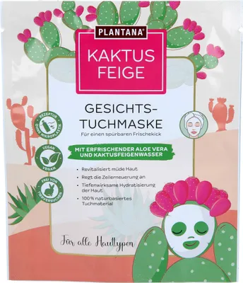 Obrázek produktu pro Plantana opunciová maska na obličej s aloe vera, 1 ks XGM