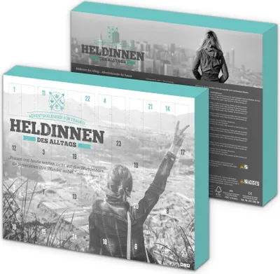 Produktbild von itenga Adventskalender gefüllt "Heldinnen des Alltags" für Frauen