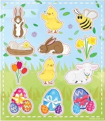 Produktbild von Osterfest-Sticker für Kinder 11,5cm