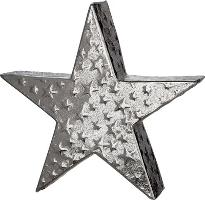Image de Étoile décorative Gilde en aluminium, hauteur 38 cm