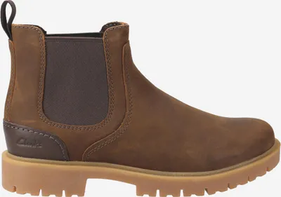 Produktbild von Clarks Rossdale Top 26173455 7, Chelsea Boots, Stiefeletten in Braun für Herren, Größe 42,5