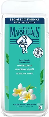 Zdjęcie produktu dla Le Petit Marseillais - Extra Gentle Shower Gel Tiaré Flower - Sprchový gel 650ml