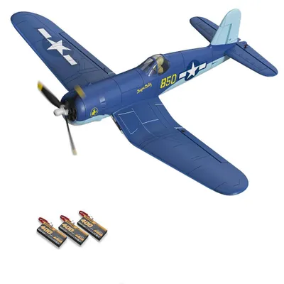 Produktbild von F4U Corsair Warbird - RC-Flugzeug BNF (3 Akkus) - Bürstenlos - Spannweite 500 mm - 6-Achsen-Gyro - 2,4 GHz 4-Kanal - EPP-Schaum - Reichweite 300 m