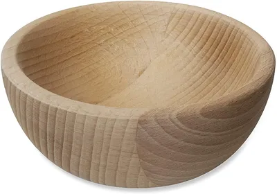 Produktbild von Creative Deco Holzschüssel Dekoschale | Unlackiertes Holz | Ø12 x 6 cm | Perfekt für Lagerung, Decoupage & Dekoration
