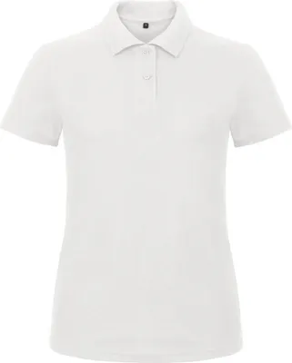 Produktbild von B&C Damen ID.001 Polo-Shirt / Polohemd, Kurzarm RW3525 (2XL) (Weiß)