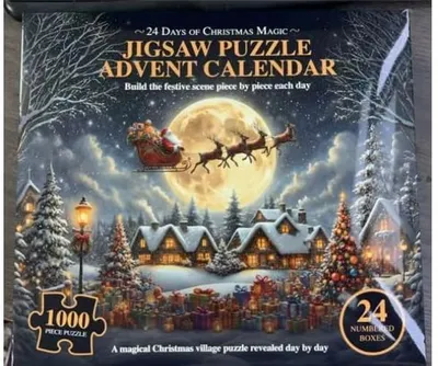 Productafbeelding van Adventskalender Puzzel met 1000 Stukjes voor het Gezin