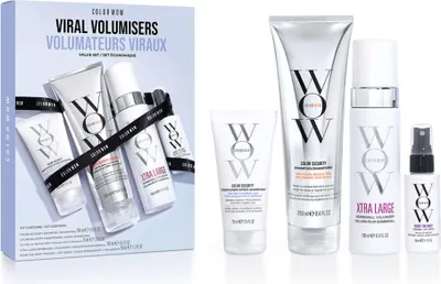 Produktbild von Color Wow Viral Volumizers Haarpflege-Geschenkset für Volumen – mit Shampoo, Conditioner, Volumizer & Spray