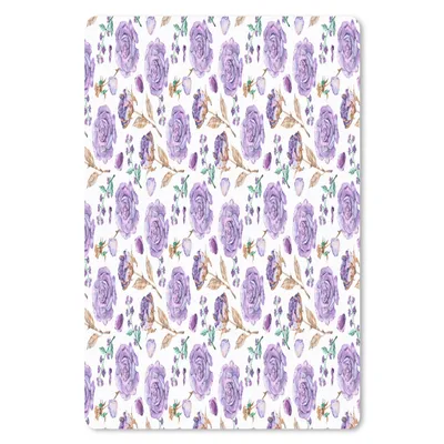 Produktbild von MuchoWow® Mauspad Mousepad Blumen - Lila - Rosen 40x60 cm - Mousepads - Maus Mat - Pad - Mausunterlage - Schreibtisch Accesoire