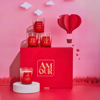 Image de Bougie Parfumee X6 Coffret Amour