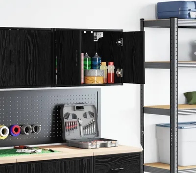Produktbild von "SALE 2026"Garagen-Wandschrank/Aktenschrank - Modernes und langlebige - Schwarz Holzwerkstoff Promotion947528 - Büroschränke