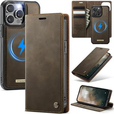 Produktbild von Handyhülle für iPhone C49 2in1 Für iPhone 15 Pro Max-Braun