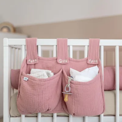 Produktbild von Bett-Organizer für Kinderbett - Tasche für Spielzeug & Bücher