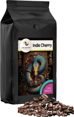 Produktbild von Los Gustos Indie Cherry Kaffee-Bohnen 1000 g, Ungemahlen, Kaffeebohnen für Kaffee-Vollautomat, Frisch Geröstet