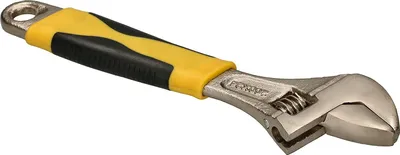 Produktbild von KOTARBAU® Verstellbarer Schraubenschlüssel 200 mm aus Chrom-Vanadium-Stahl Rollgabelschlüssel Einmaulschlüssel mit Gummigriff