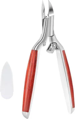 Obrázek produktu pro Nůžky na nehty – nerezová ocel – profesionální nůžky na nehty určené pro silné a zarostlé nehty na nohou – ergonomický design, vhodné pro každého