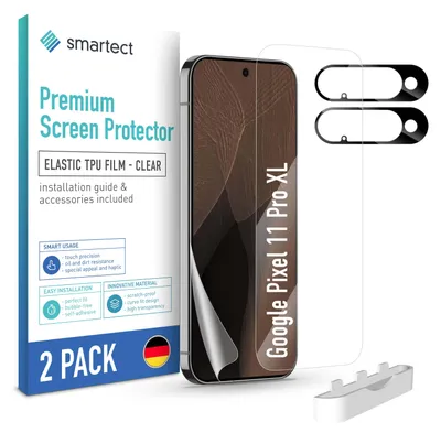 Produktbild von 2x TPU Schutzfolie Klar Google Pixel 11 Pro XL & 2x Kameraschutz Panzerfolie