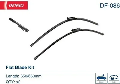 Produktbild von DENSO Scheibenwischer Set Wischerblätter Rahmenlos