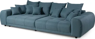 Produktbild von MASSIVMOEBEL24.DE Bigsofa Geflechtstoff 310x135x86 blau MIRELLA