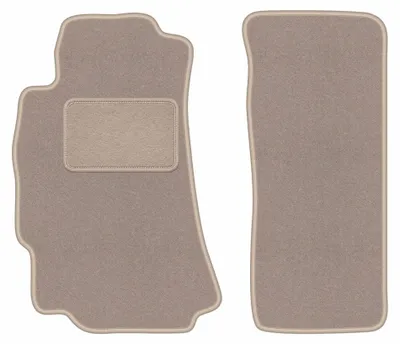 Imagen del producto de Alfombrillas delanteras de moqueta para Mazda RX-8 2003-2012 (cupé) – 2 piezas, beige, a medida – Wielganizator LUX