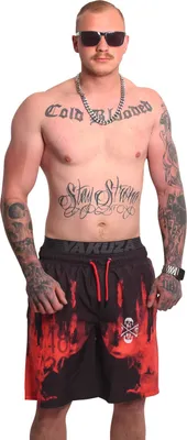 Immagine prodotto di Pantaloncini da bagno Yakuza Burning Allover da uomo, colorati, S