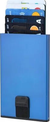Immagine prodotto di Portafoglio in alluminio con RFID blu