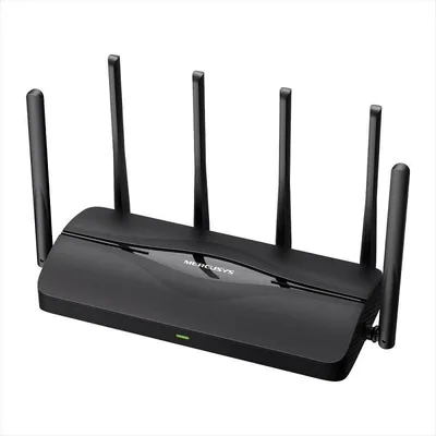 Zdjęcie produktu dla Mercusys BE6500 Dual-Band Wi-Fi 7 Router, Wi-Fi 7 (802.11be), Dual-band (2.4 GHz/5 GHz), Przewodowa sieć LAN, Czarny, Router biurkowy