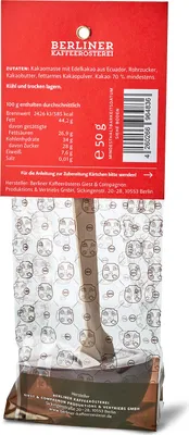 Produktbild von Berliner Kaffeerösterei - Trinkschokoladenstick Edelbitterschokolade 70%