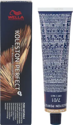 Produktbild von Wella Koleston Perfect Me+ Pure Naturals, Blond, 7/01, Frauen, 60 ml, Alle Haare, Tube