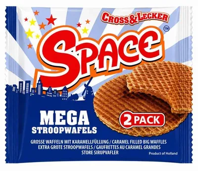 Produktbild von Space Mega Stroopwafels 2er