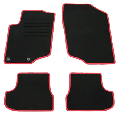Produktbild von Fußmatten-Set für Peugeot 207 CC, 03/2007-06/2009, 4-teilig, Schwarz