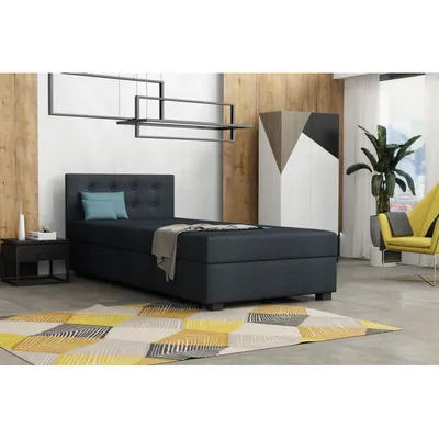 Obrázok produktu pre Jednolôžková posteľ 80x195 XIRA 2 s úložným priestorom - grafitová