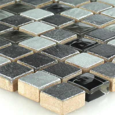 Produktbild von Mosaikfliesen Glas Naturstein Mix