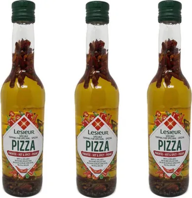 Produktbild von Lesieur Pizza-Öl Hot & Spicy - Perfekte Würze für Ihre Pizza! 3 x 500 ml