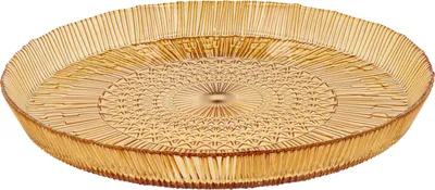 Obrázek produktu pro BITZ 30682, Servírovací mísa, Sklo, Jantar, Kulatý, 30 cm, 30 mm