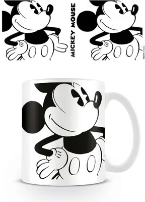 Produktbild von Mickey Mouse - Vintage Big - Disney Keramik Tasse - Größe Ø8,5 H9,5cm ohne Zusatzartikel