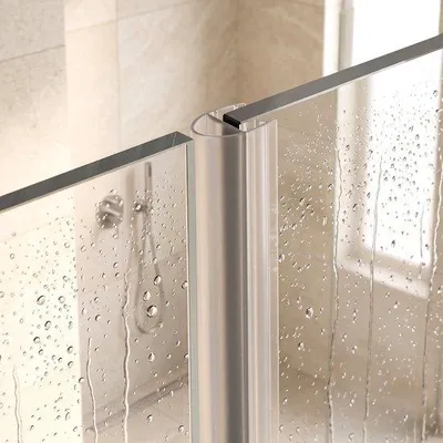 Produktbild von Duschdeur-Dichtprofil D-Profile 2 x 200 cm für 6–8 mm Glas, transparent, zum Aufschieben