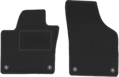 Immagine prodotto di Wielganizator tappetini auto velours anteriori adatto per Seat Alhambra II (2010-, minivan) neri, set 2 pz, con fissaggi