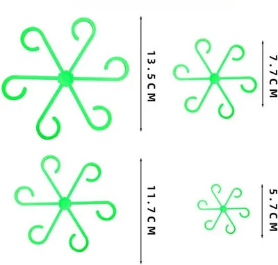 Image de Tuteurs en plastique pour plantes d'intérieur, utilisables à l'intérieur comme à l'extérieur, lot de 20, vert