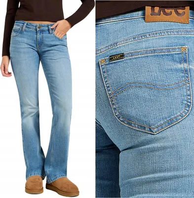 Produktbild von Lee JESSICA Rising Sign ausgestellte Jeanshose mit niedrigem Bund für Damen W31 L29